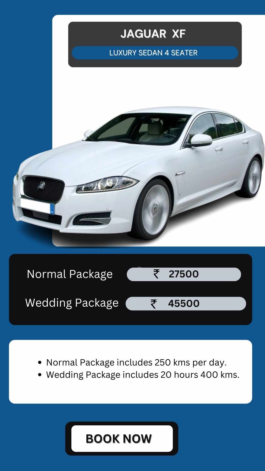 Hire jaguar XF in Kanpur