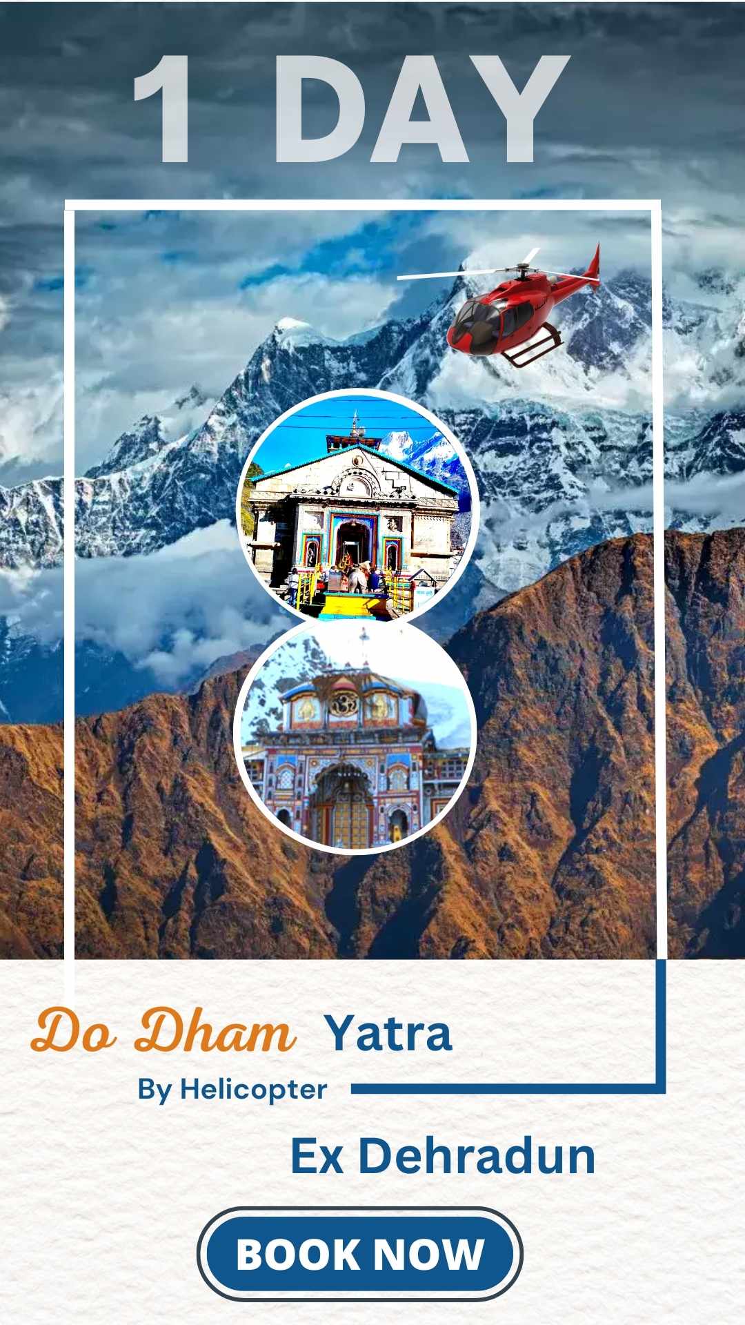 Kedarnath Badrinath Yatra By Helicopter