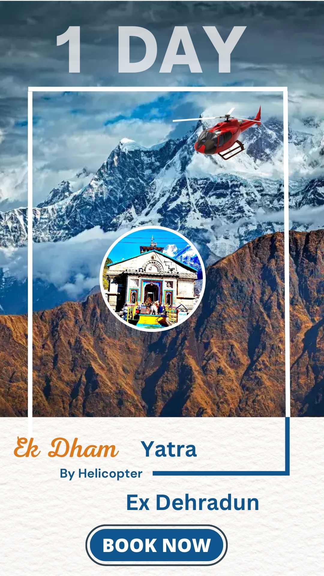 Kedarnath Yatra by helicopter